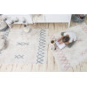 Lorena Canals Dywan bawełniany Atlas Natural Vintage Blue 120 x 160 cm