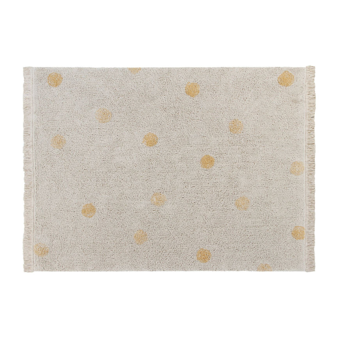 Lorena Canals Dywan bawełniany Hippy Dots Natural Honey 120 x 160 cm
