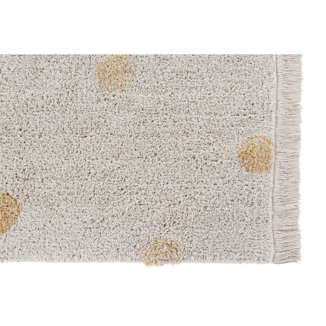 Lorena Canals Dywan bawełniany Hippy Dots Natural Honey 120 x 160 cm