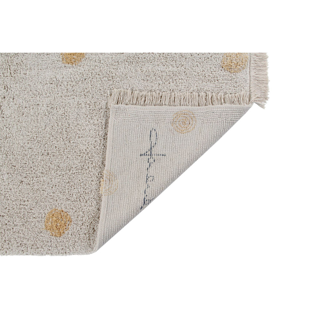 Lorena Canals Dywan bawełniany Hippy Dots Natural Honey 120 x 160 cm