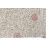 Lorena Canals Dywan bawełniany Hippy Dots Natural Vintage Nude 120 x 160 cm