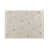 Lorena Canals Dywan bawełniany Hippy Dots Natural Olive 120 x 160 cm