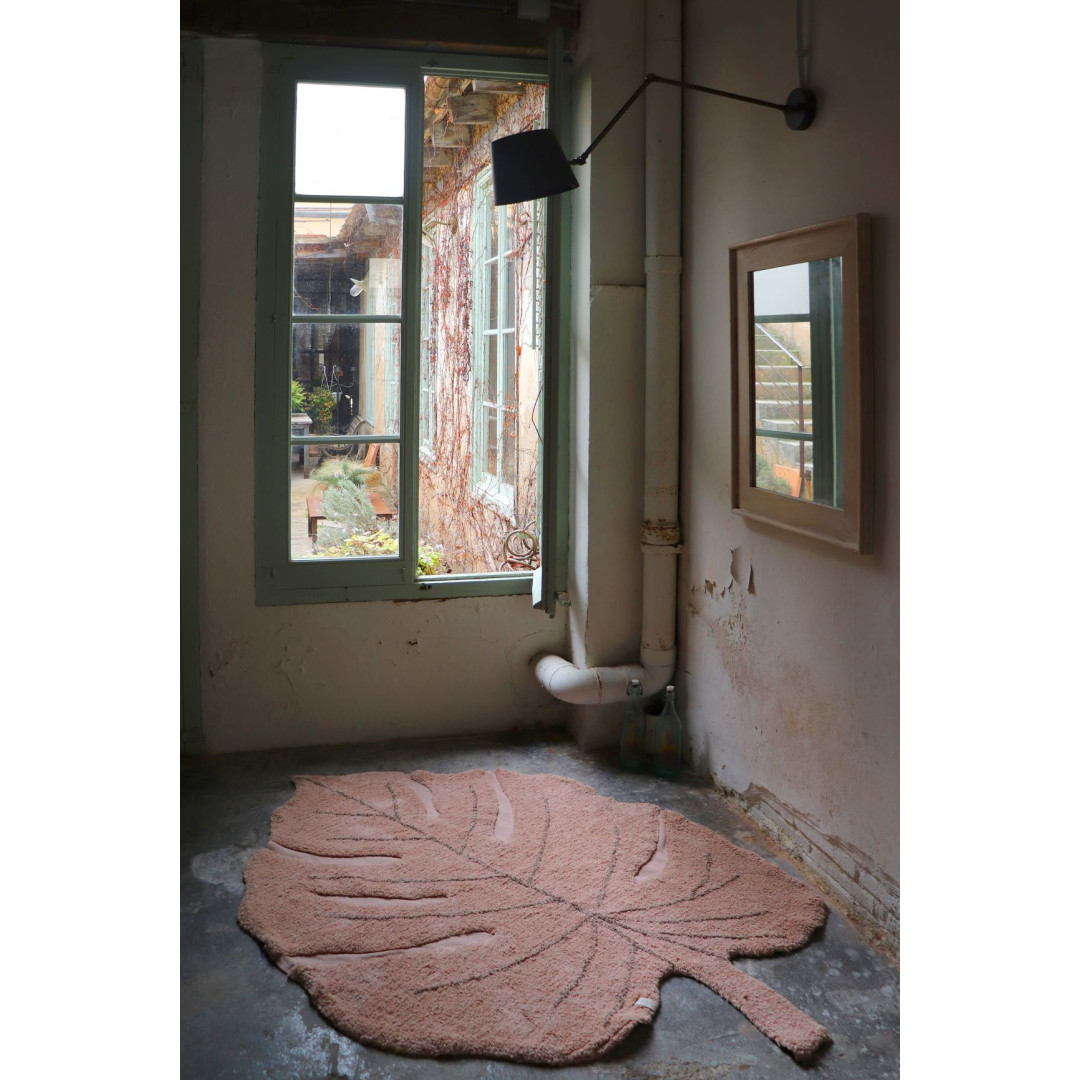 Oliwkowy Dywan w kształcie liścia Monstera Leaf Lorena Canals - MySweetRoom