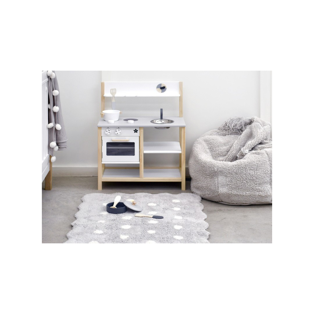 Dywan Bawełniany Mini Biscuit Pearl Grey 70x100 cm Lorena Canals