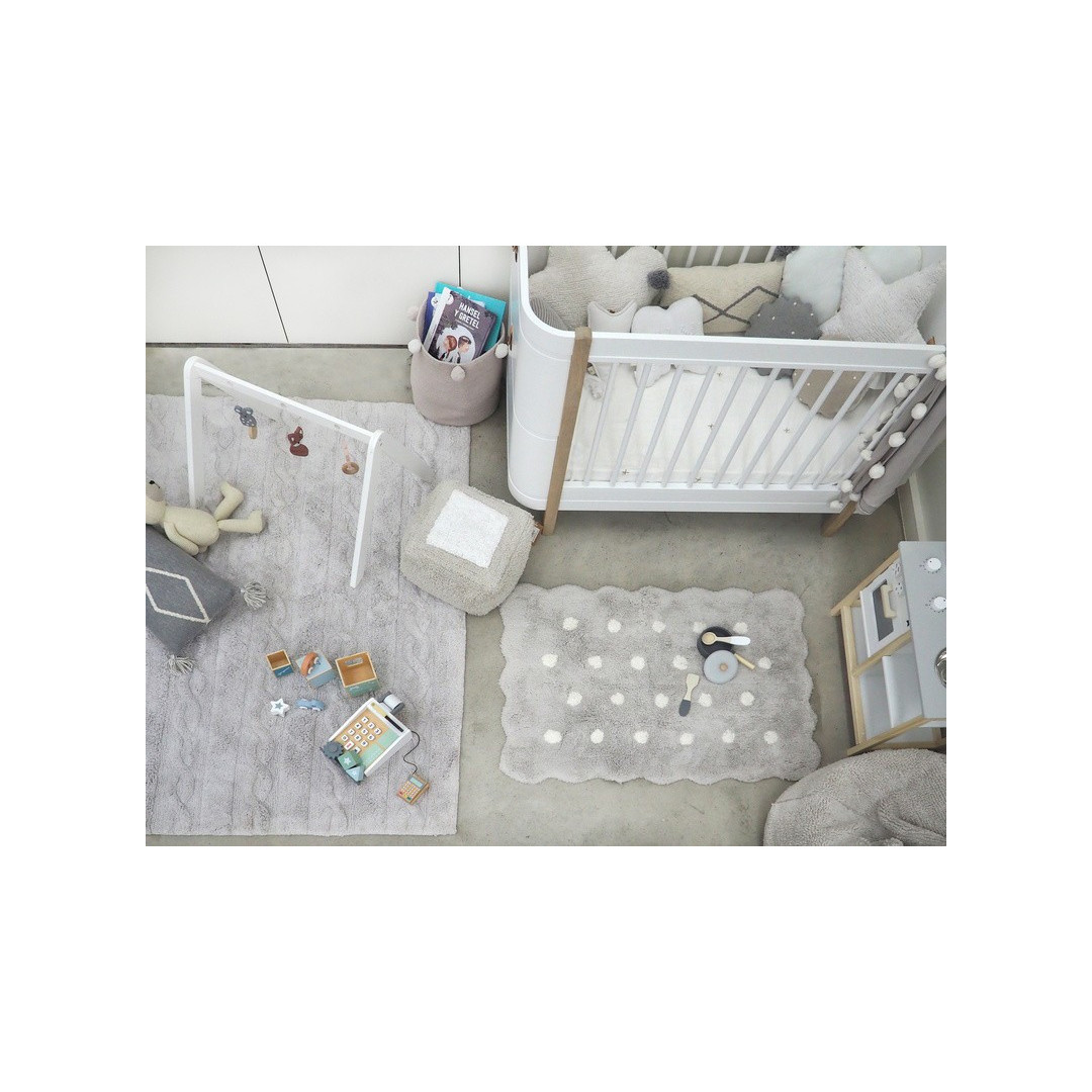 Dywan Bawełniany Mini Biscuit Pearl Grey 70x100 cm Lorena Canals