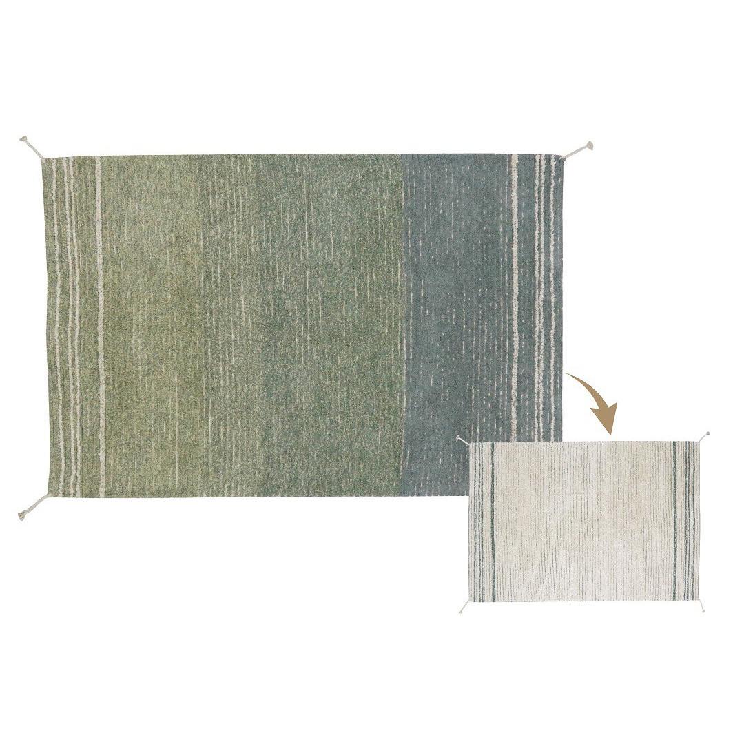 Dywan Bawełniany Twin Vintage Blue 80x140 cm Lorena Canals