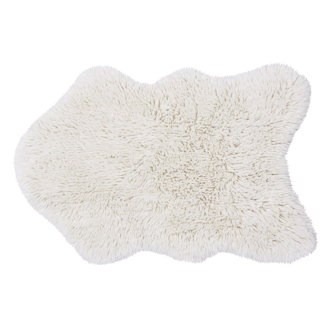 Dywan wełniany Woolly White 75x110 cm Lorena Canals