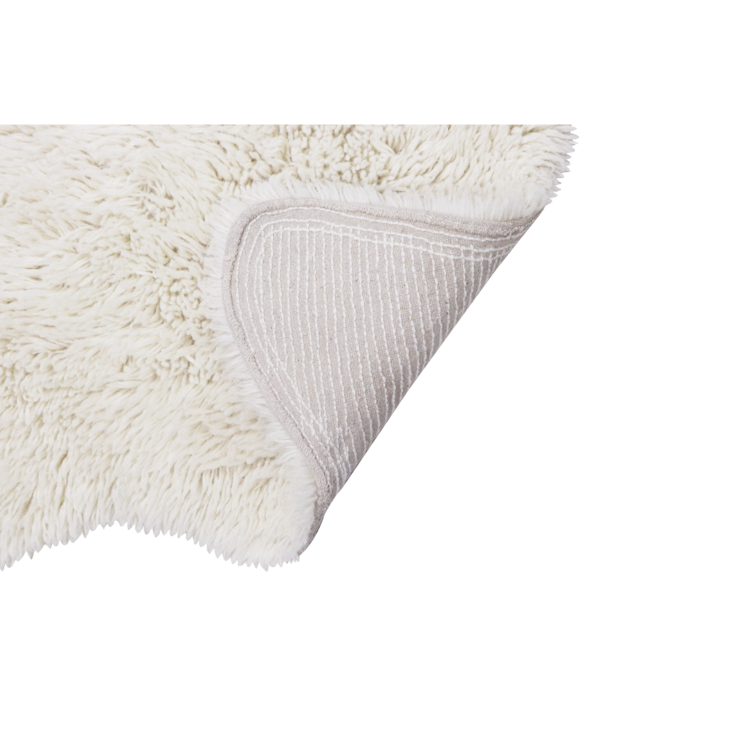 Dywan wełniany Woolly White 75x110 cm Lorena Canals