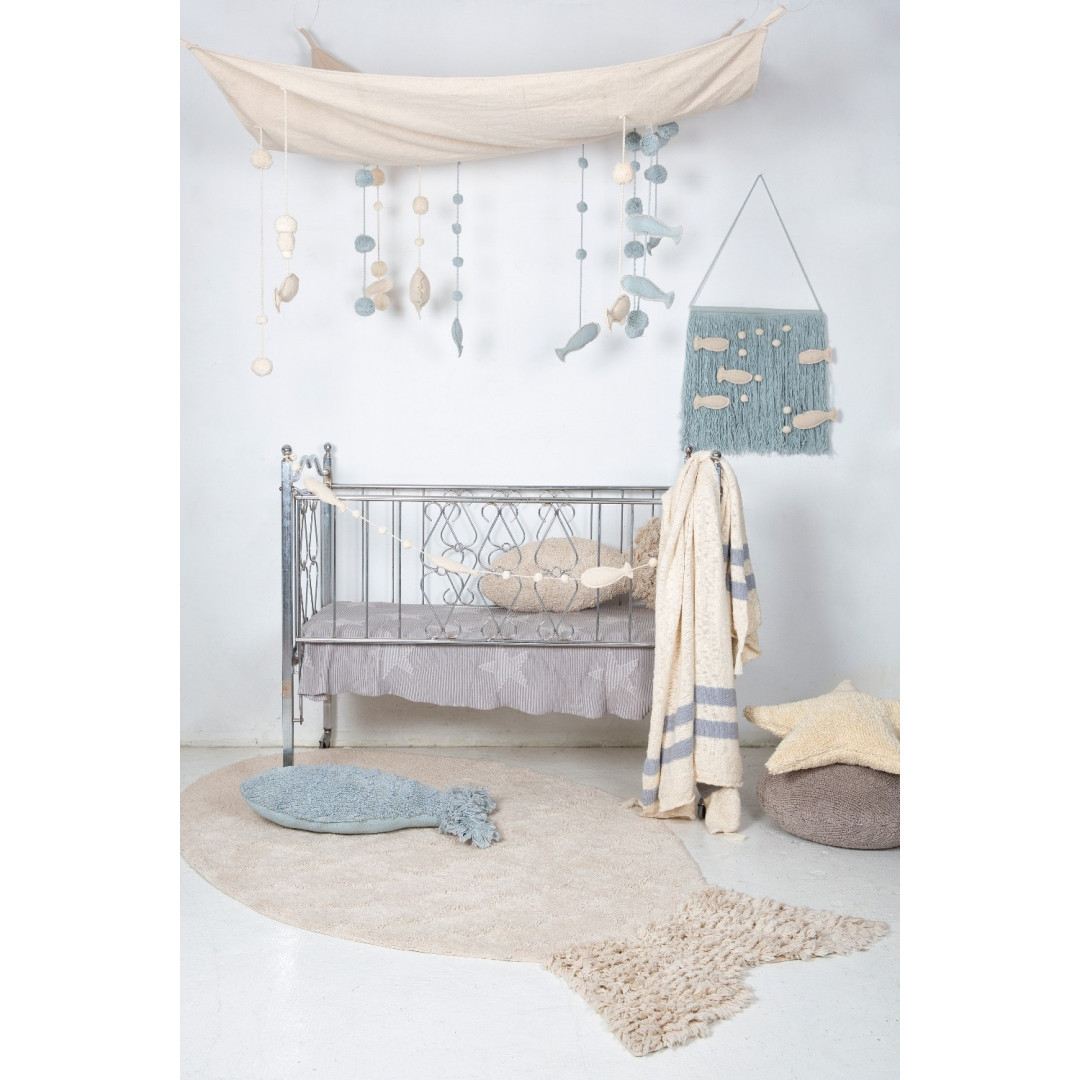 Lorena Canals Poduszka Baby Fish Aqua Blue
