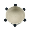 Kosz bawełniany z kulkami Natural Black - MySweetRoom