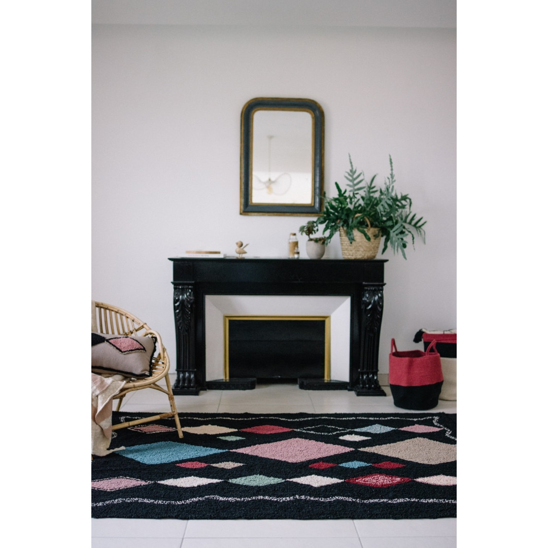 Lorena Canals Kosz dekoracyjny Zoco Black/Aubergine