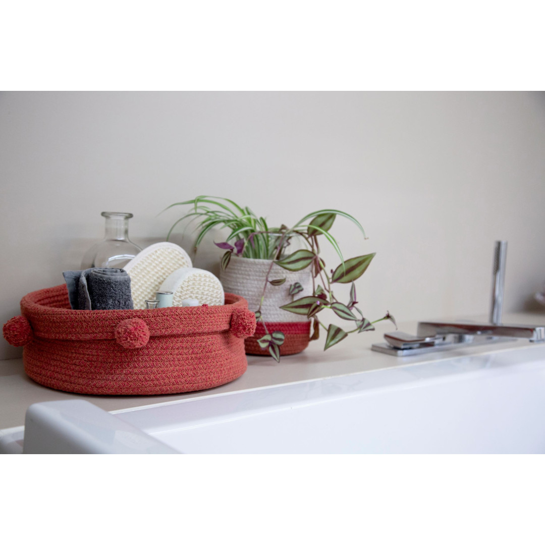 Lorena Canals Kosz dekoracyjny Tray Brick Red