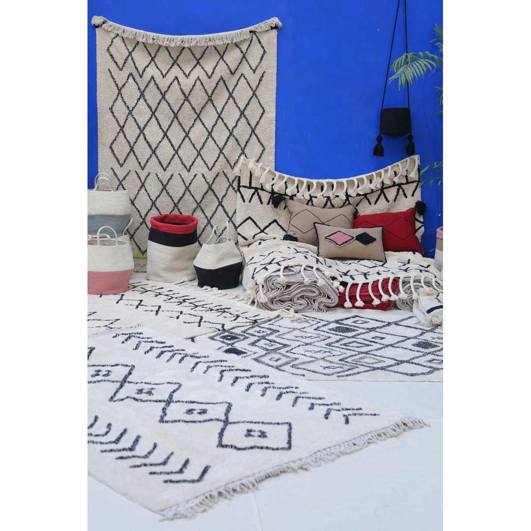 Lorena Canals Kosz dekoracyjny Bazaar Aubergine