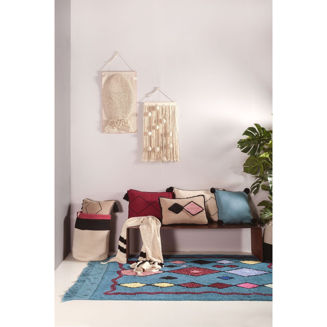 Lorena Canals Kosz dekoracyjny Bazaar Aubergine