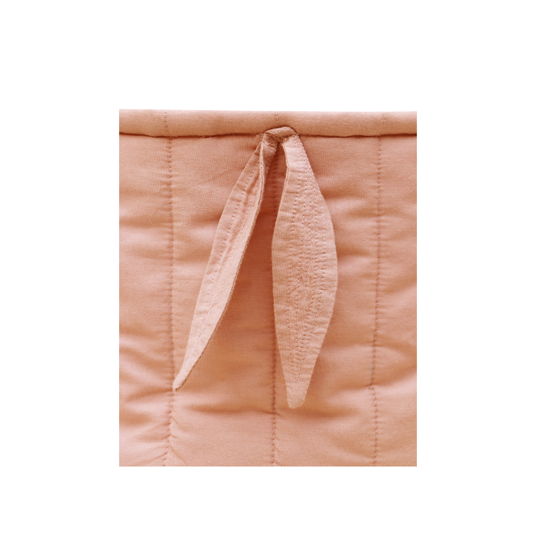 Zestaw dwóch pikowanych koszyków - Bambie Vintage Nude Bamboo Lorena Canals
