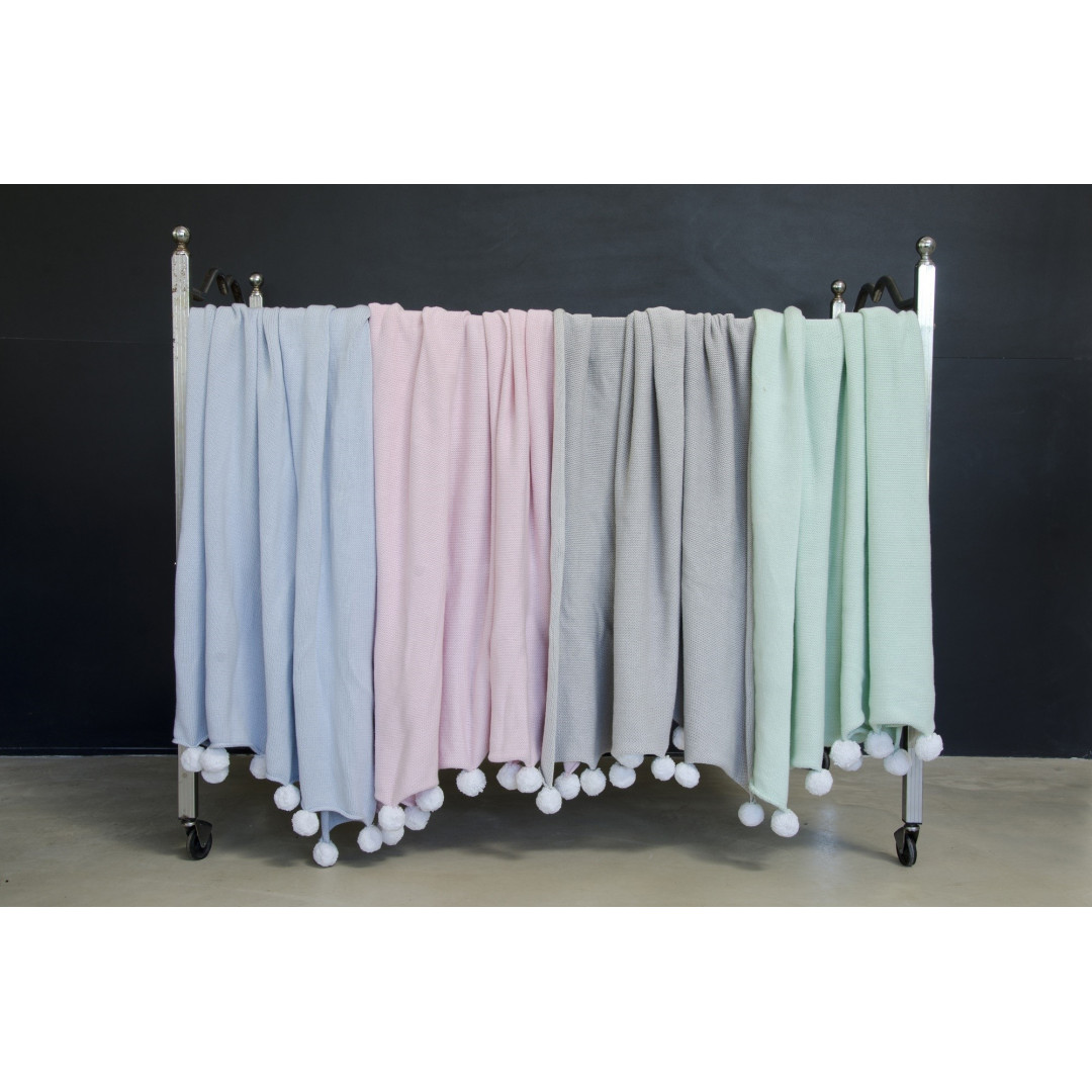 Lorena Canals Kocyk bawełniany Bubbly Soft Blue