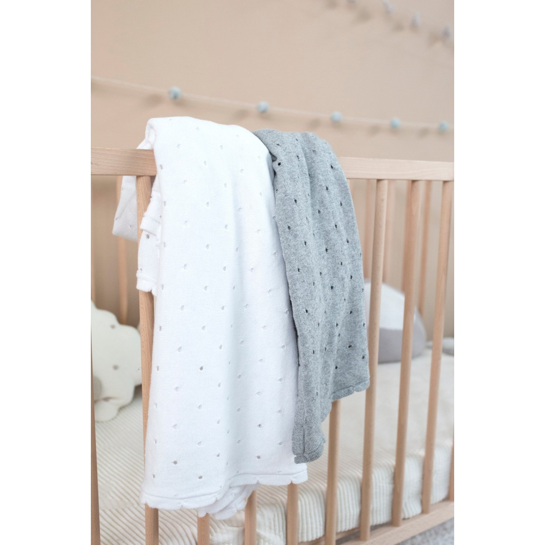 Lorena Canals Kocyk bawełniany Biscuit White