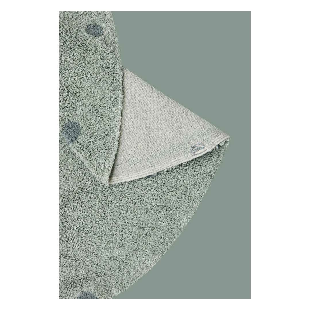Dywan do prania Round Dot Blue Sage Ø140cm