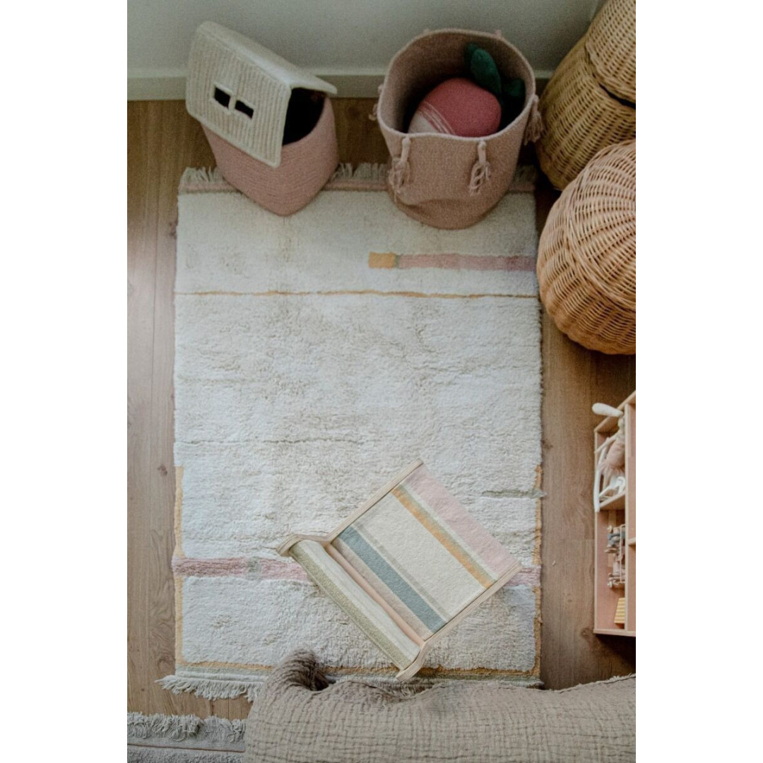 Dywan Bawełniany Lanes Vintage Nude XL, 200x300cm, Maxi Rugs Lorena Canals
