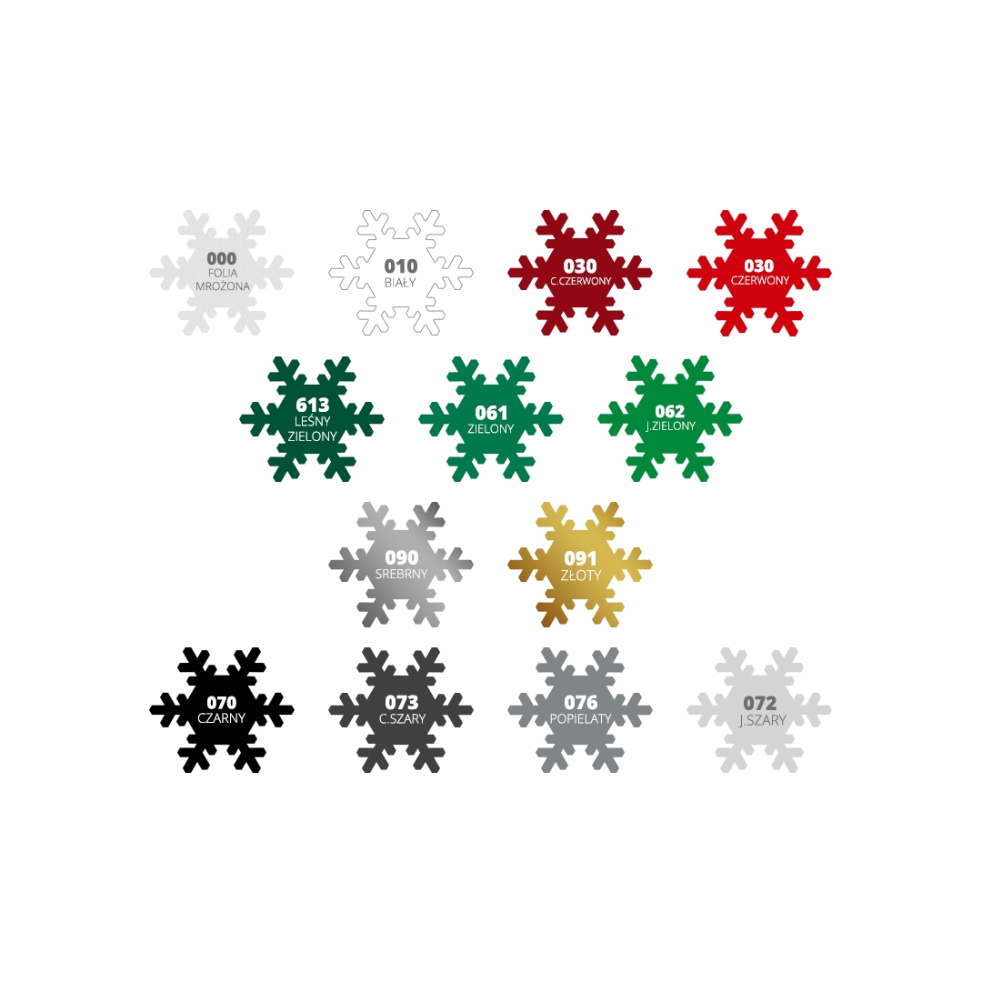 Naklejka na okno i ścianę do pokoju dziecięcego Płatki śniegu i Gwiazdki