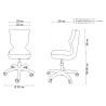 Krzesło dziecięce Petit biały Velvet 05 rozmiar 4