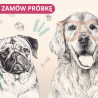 Tapeta do pokoju dziecka DOGGIES - beige - tapeta dziecięca z pieskami - MySweetRoom