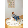 Dywan Bawełniany ABC Kolory i Litery, Ø120 cm, Lorena Canals