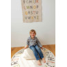 Dywan Bawełniany ABC Kolory i Litery, Ø120 cm, Lorena Canals
