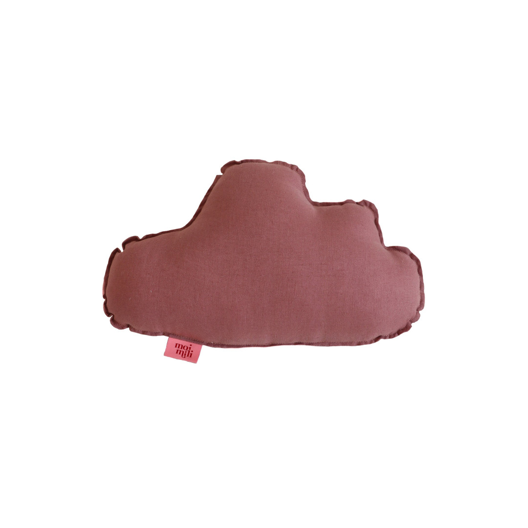 Lniana poduszka chmurka dla dziecka "Marsala"