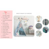 Namiot tipi z falbanami "Shabby chic"