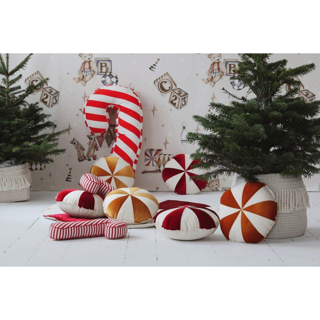 Poduszka świąteczna ozdobna "Czerwony cukierek"