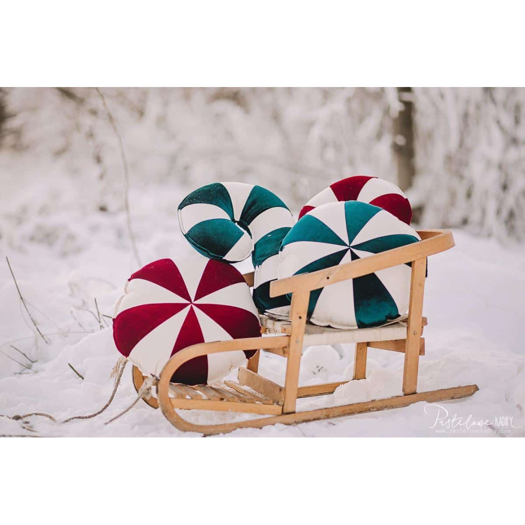 Poduszka ozdobna "Zielony cukierek"