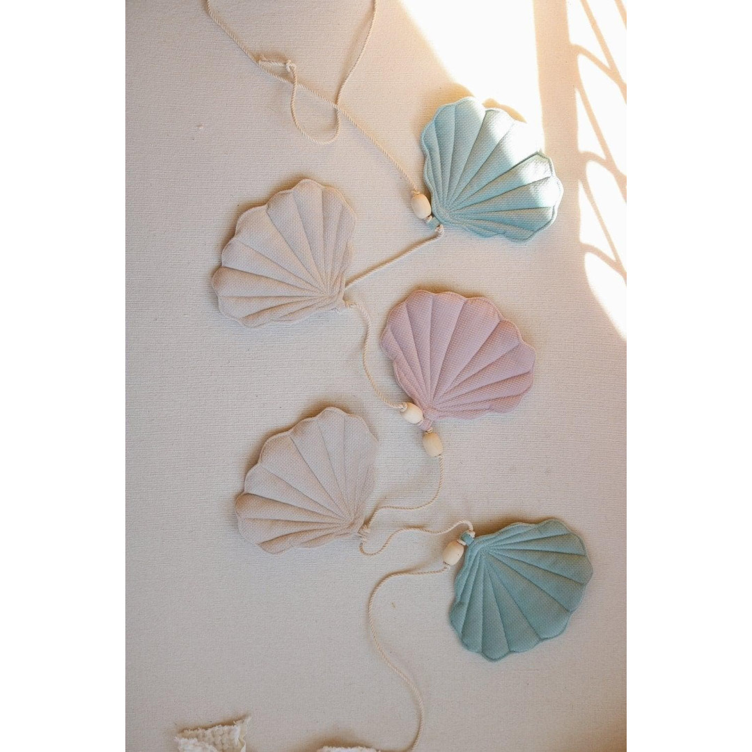 Girlanda dekoracyjna welwetowa muszelki "Late summer"