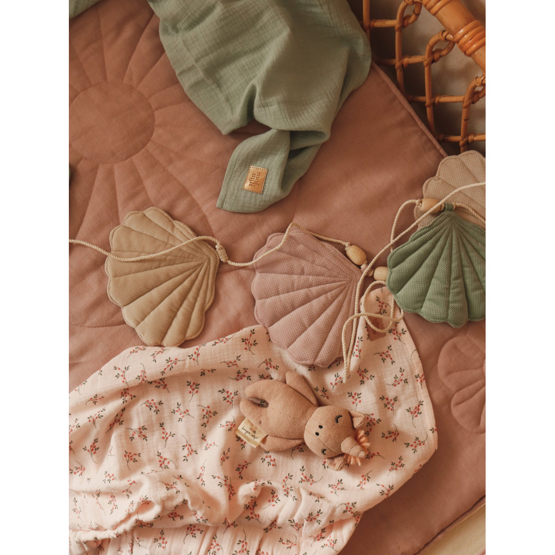 Girlanda dekoracyjna welwetowa muszelki "Late summer"