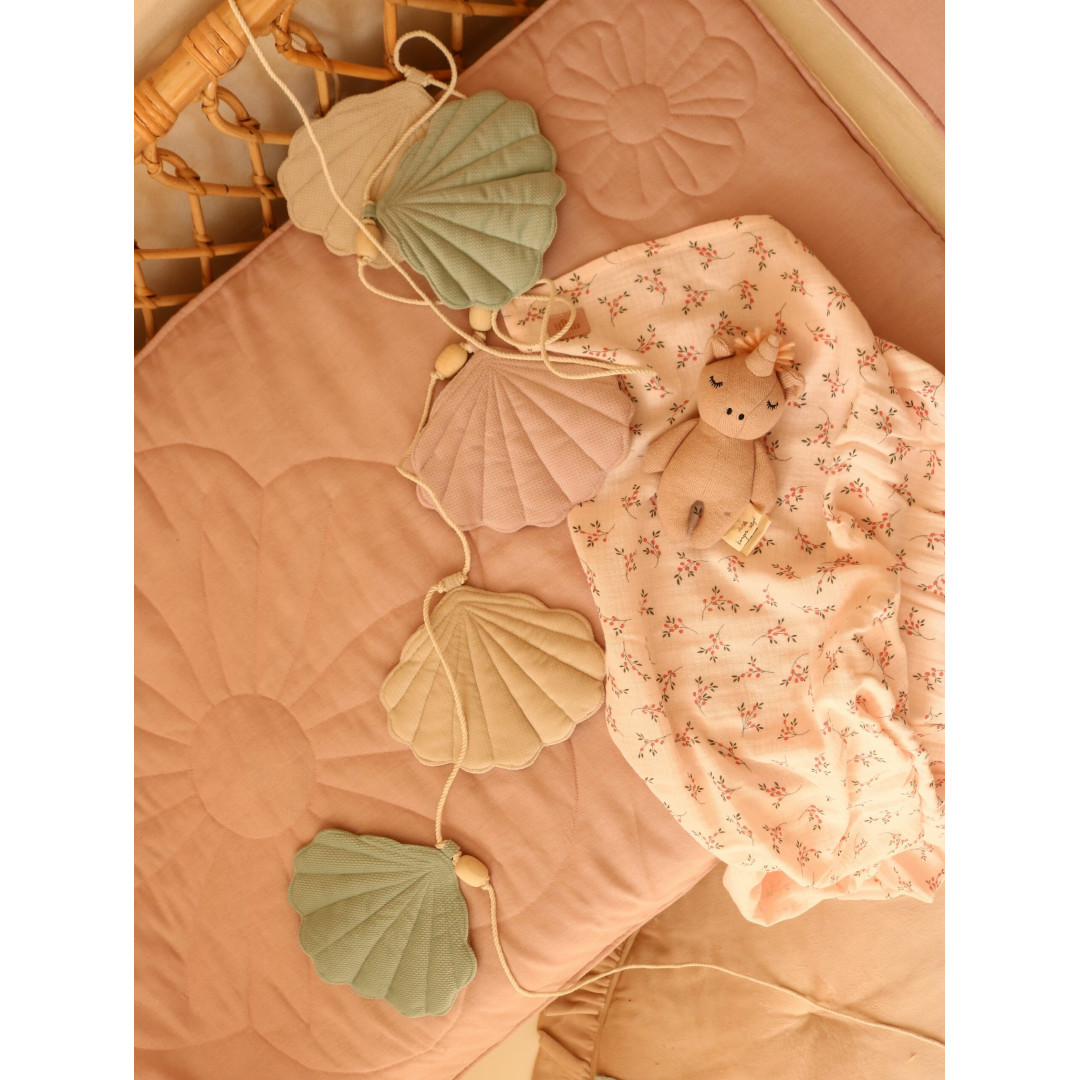Girlanda dekoracyjna welwetowa muszelki "Late summer"