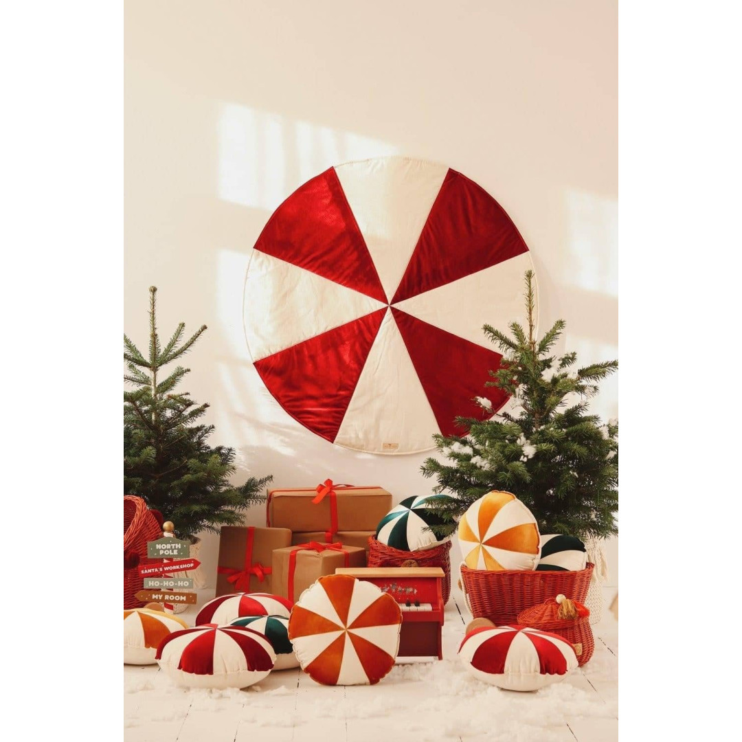 Mata świąteczna "Czerwony cukierek"