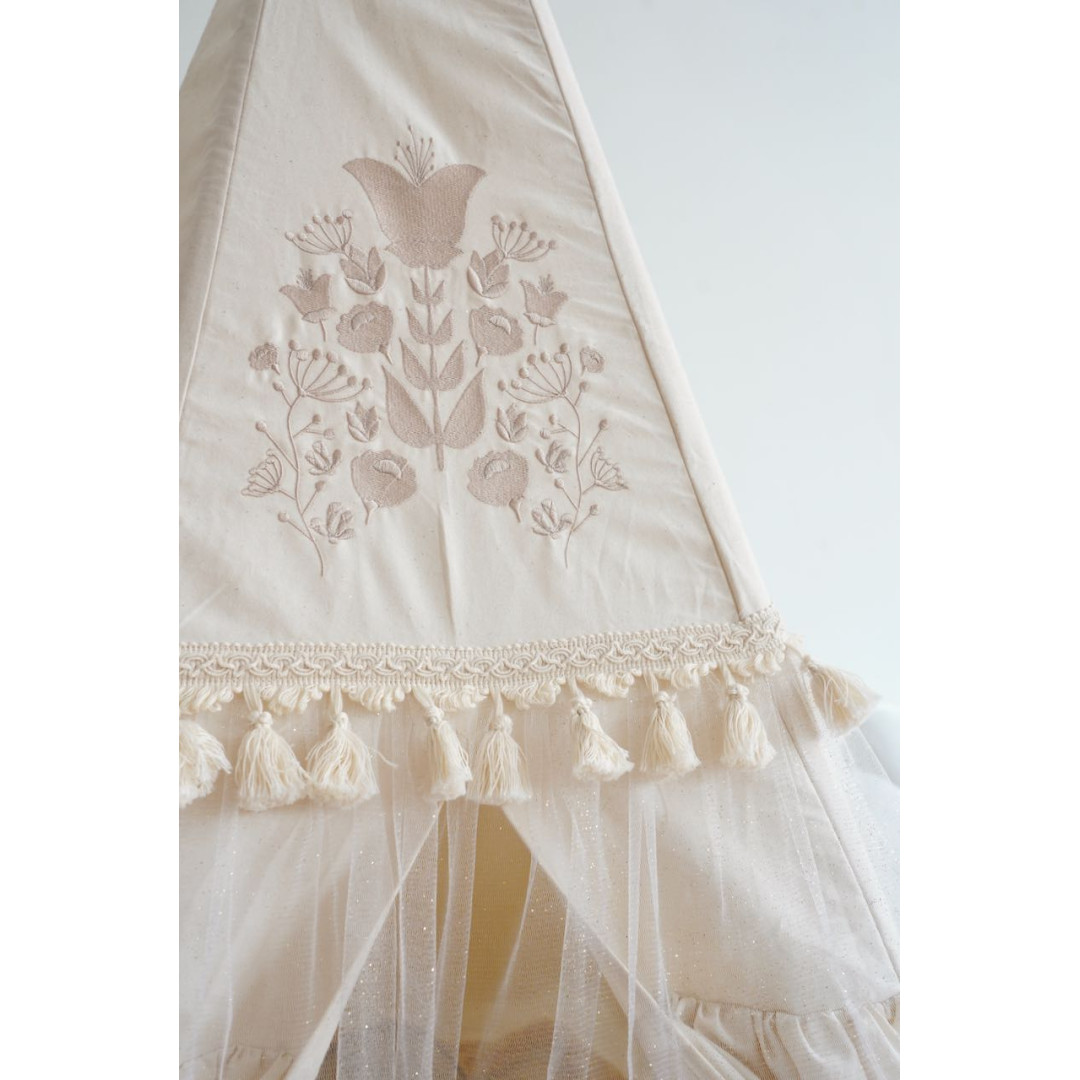 Namiot tipi dla dzieci z falbanami "Boho"