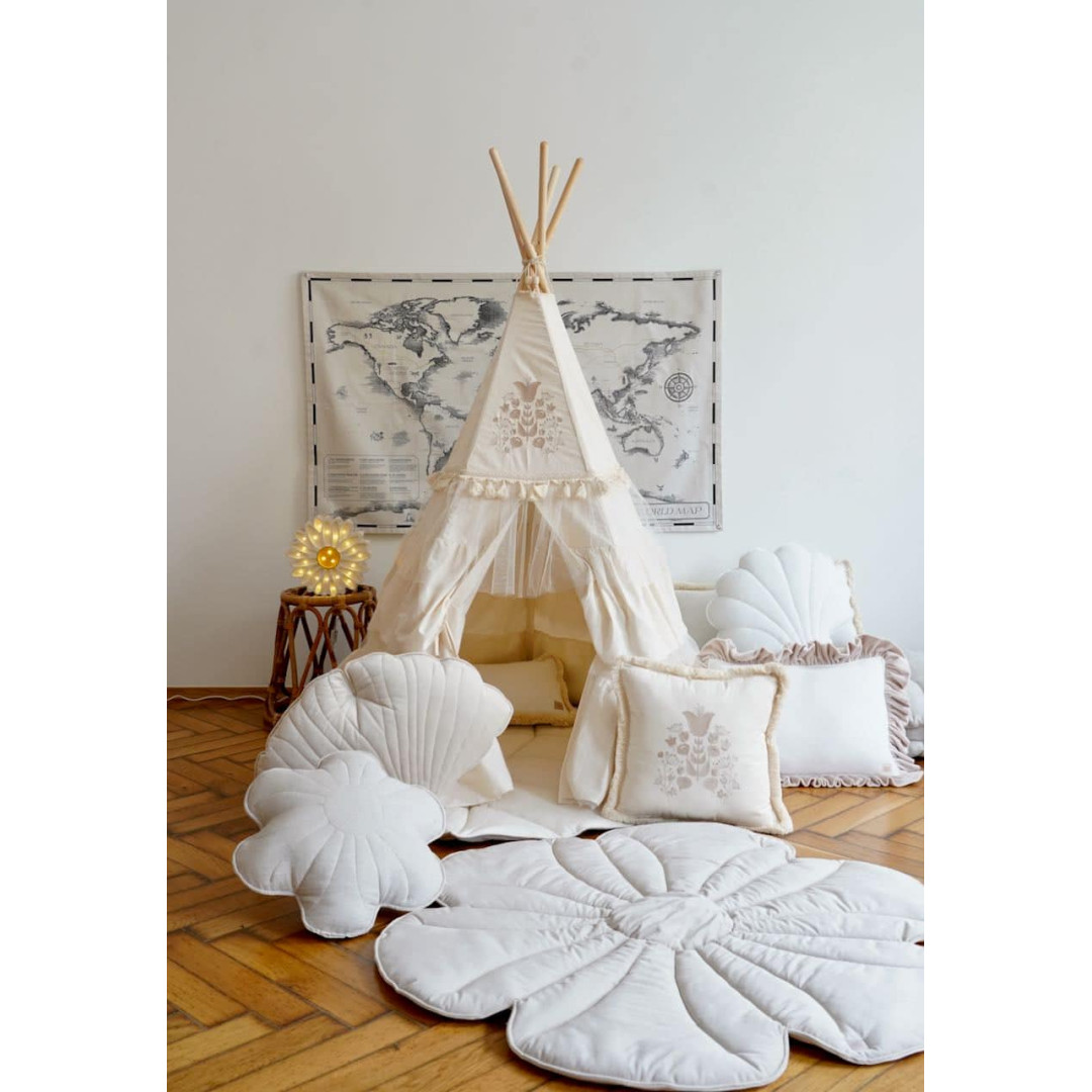 Namiot tipi dla dzieci z falbanami "Boho"