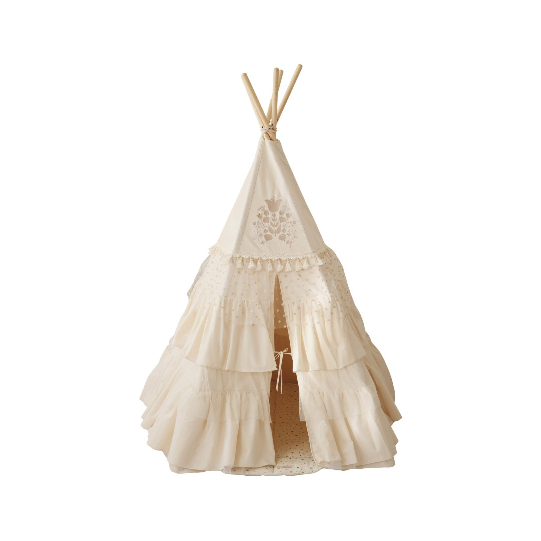Namiot tipi dla dzieci z falbanami "Boho"