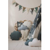 Lniana poduszka chmurka dla dziecka "Baby blue"