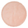 Mata soft welwet z falbanką "Peach fuzz"