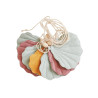 Girlanda dekoracyjna lniana muszelki "Summer wind"