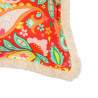 Poszewka z frędzlami "Czerwona harmonia"