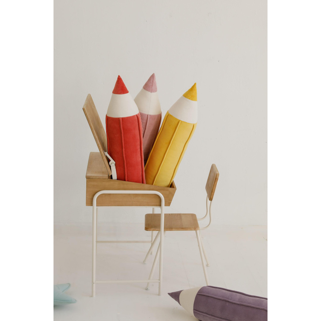 Poduszka kredka welwetowa "Koral"