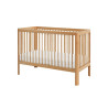 Pinio Pure drewniane łóżeczko 120x60 natural dark