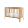 Pinio Pure drewniane łóżeczko 120x60 natural dark
