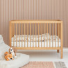 Pinio Pure drewniane łóżeczko 120x60 natural dark