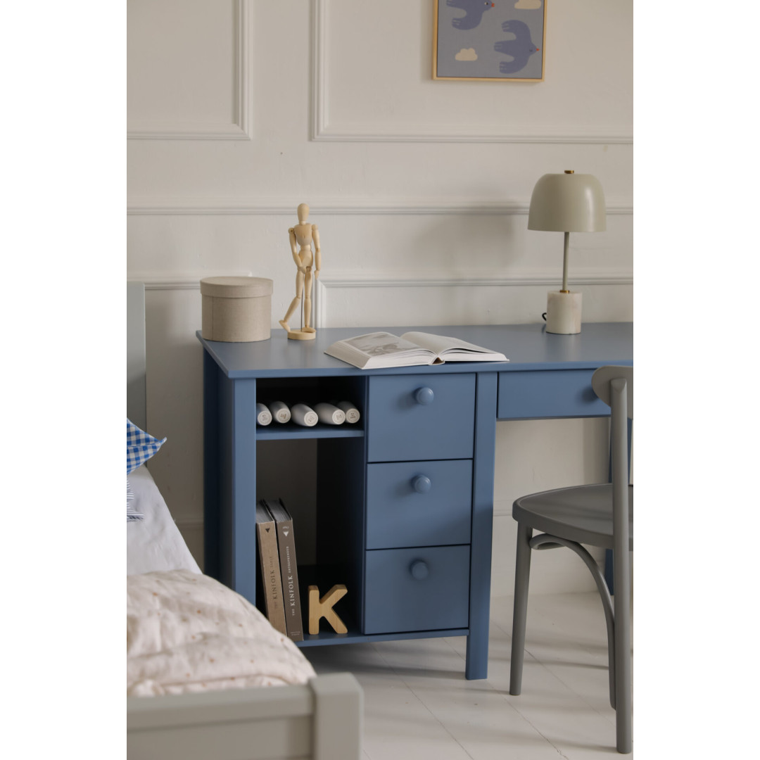 Collet biurko dziecięce z szufladami i przegrodą SZAŁWIOWE - Inmondo