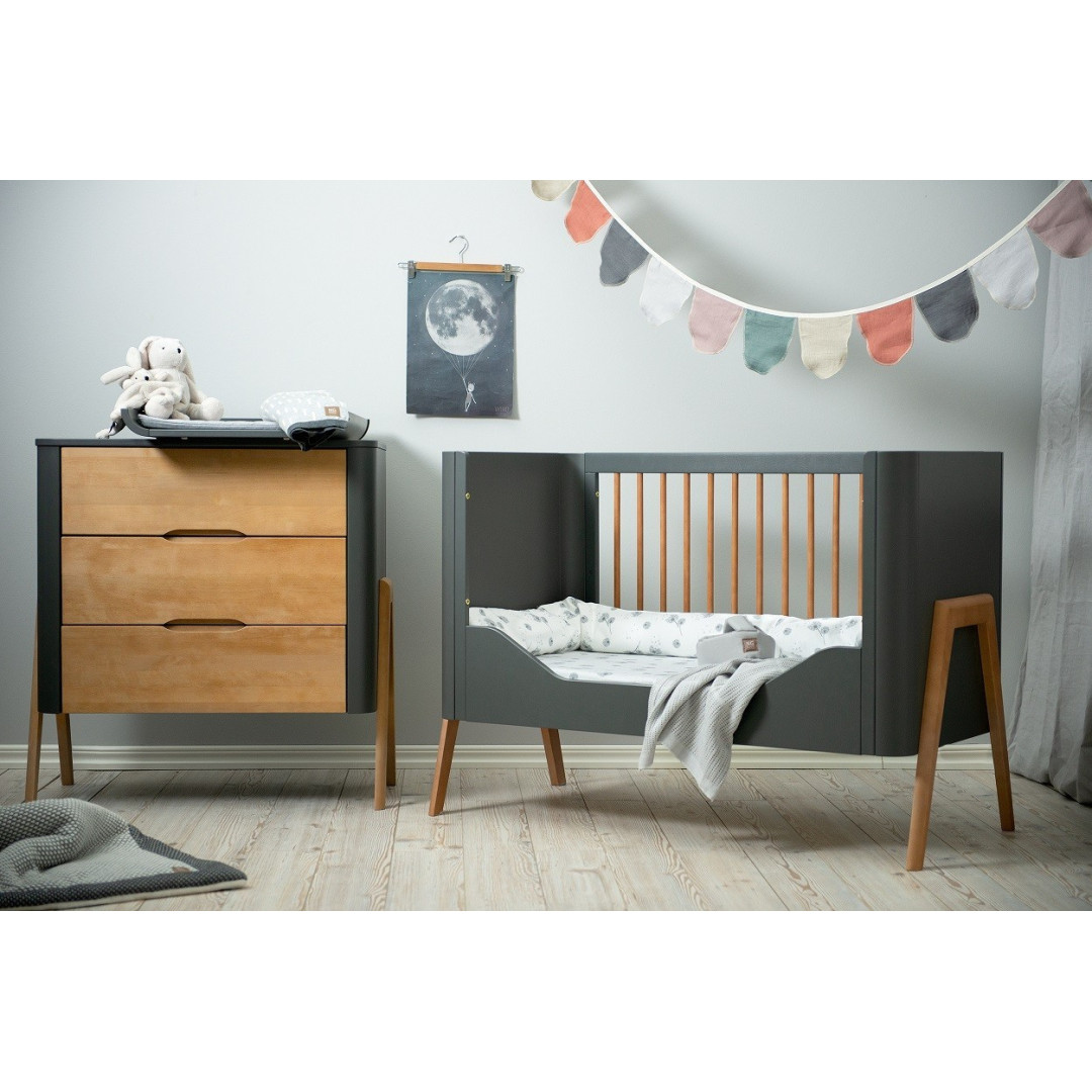 Komoda TORSTEN seal grey/teak - Troll