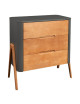 Komoda TORSTEN seal grey/teak - Troll
